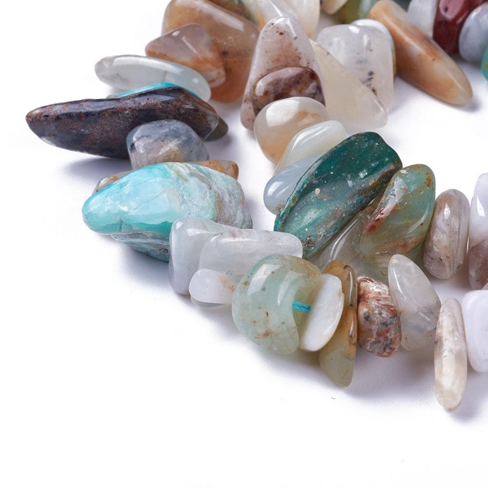 Edelsteen chips opaal multicolor 12-20mm - 5 gram-Kralen-Kraaltjes van Renate