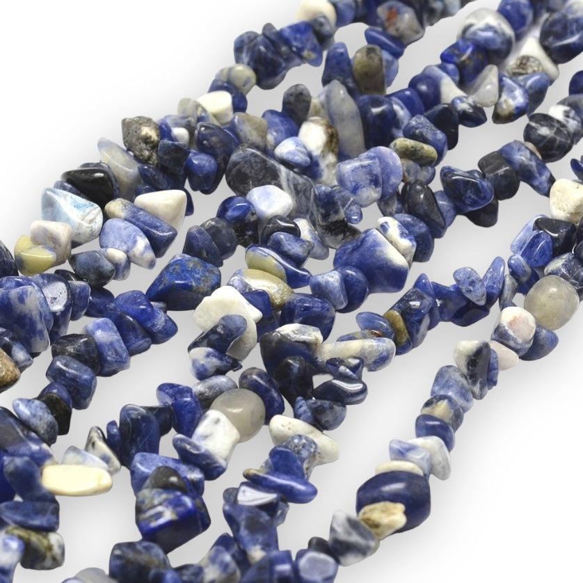 Edelsteen chips sodaliet 5-8mm - 20 gram-Kralen-Kraaltjes van Renate
