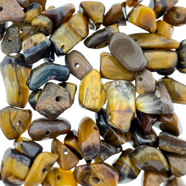 Edelsteen chips tijgeroog 5-8mm - 20 gram-Kralen-Kraaltjes van Renate