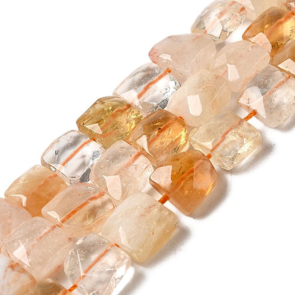 Edelsteen citrien 10mm faceted - per stuk-Kralen-Kraaltjes van Renate