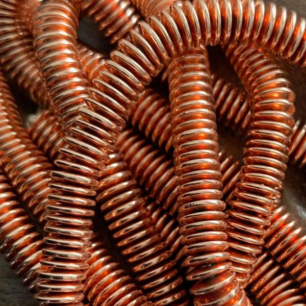 Edelsteen disc hematiet rosegold plated 6x1mm - 20 stuks-Kraaltjes van Renate