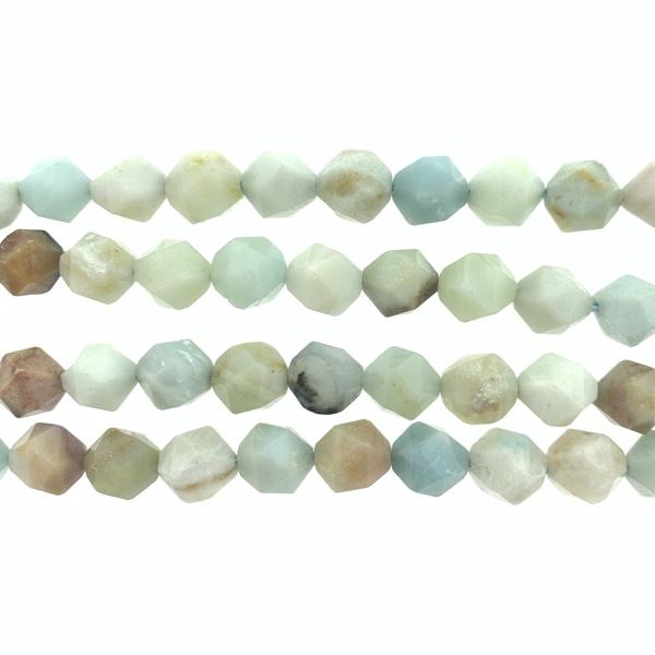 Edelsteen facet Amazonite 10x9mm-Kraaltjes van Renate