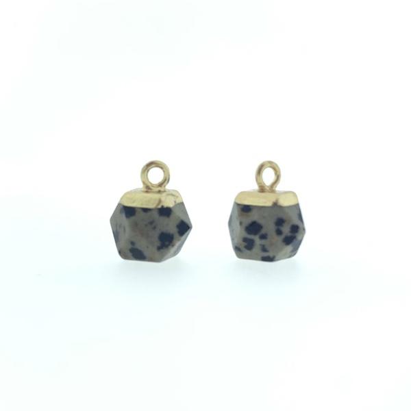 Edelsteen facet Dalmatiër 12x8mm-Kraaltjes van Renate