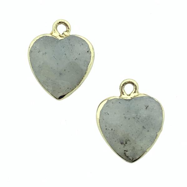 Edelsteen facet Hart Labradorite 17x14mm-Kraaltjes van Renate