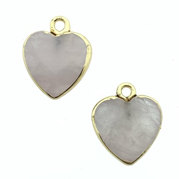 Edelsteen facet Hart Rose Quartz 17x14mm-Kraaltjes van Renate