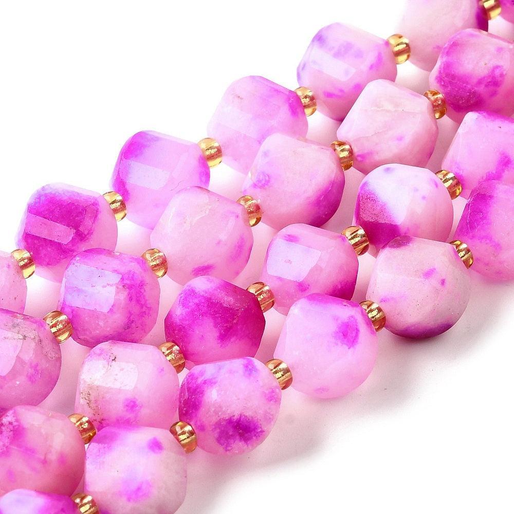 Edelsteen facet Quartz 10mm Magenta - per stuk-Kralen-Kraaltjes van Renate