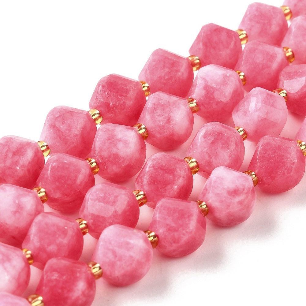 Edelsteen facet Quartz 10mm cerise- per stuk-Kralen-Kraaltjes van Renate