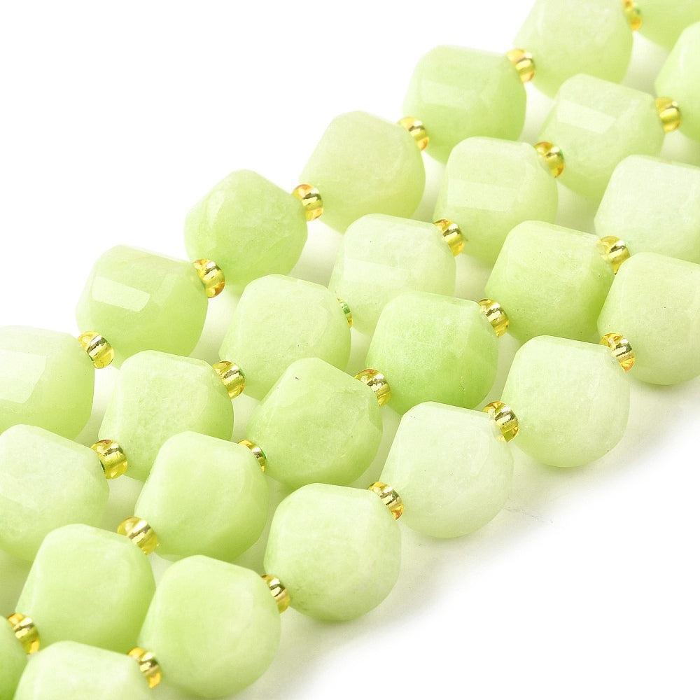 Edelsteen facet Quartz 10mm groen- per stuk-Kralen-Kraaltjes van Renate