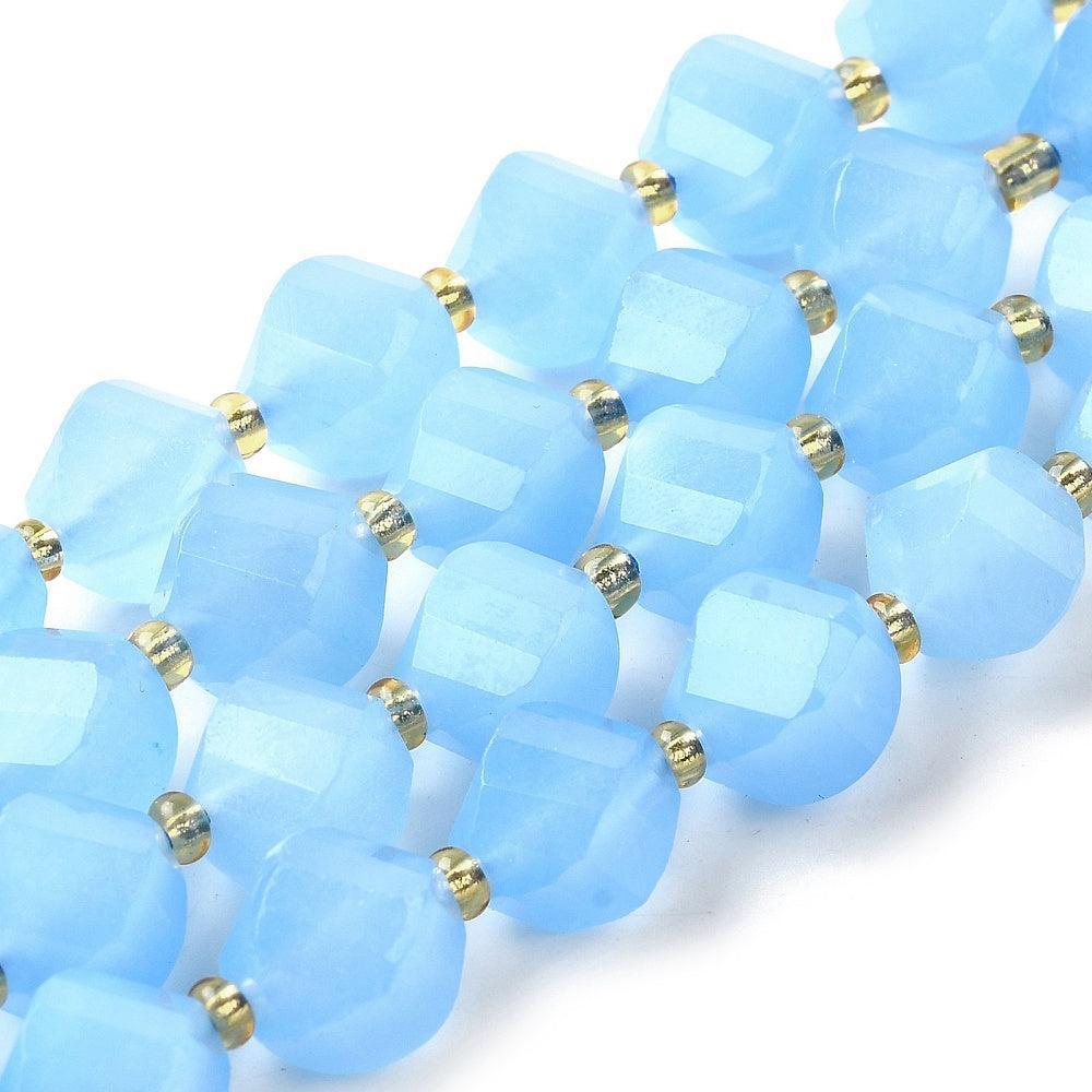 Edelsteen facet Quartz 10mm sky blue- per stuk-Kralen-Kraaltjes van Renate