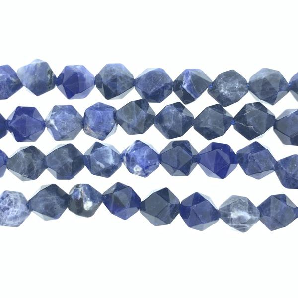 Edelsteen facet Sodalite 10x9mm-Kraaltjes van Renate