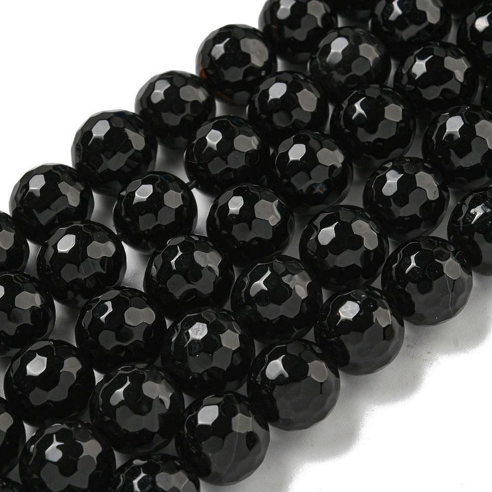 Edelsteen faceted agaat zwart 12mm- per stuk-Kralen-Kraaltjes van Renate