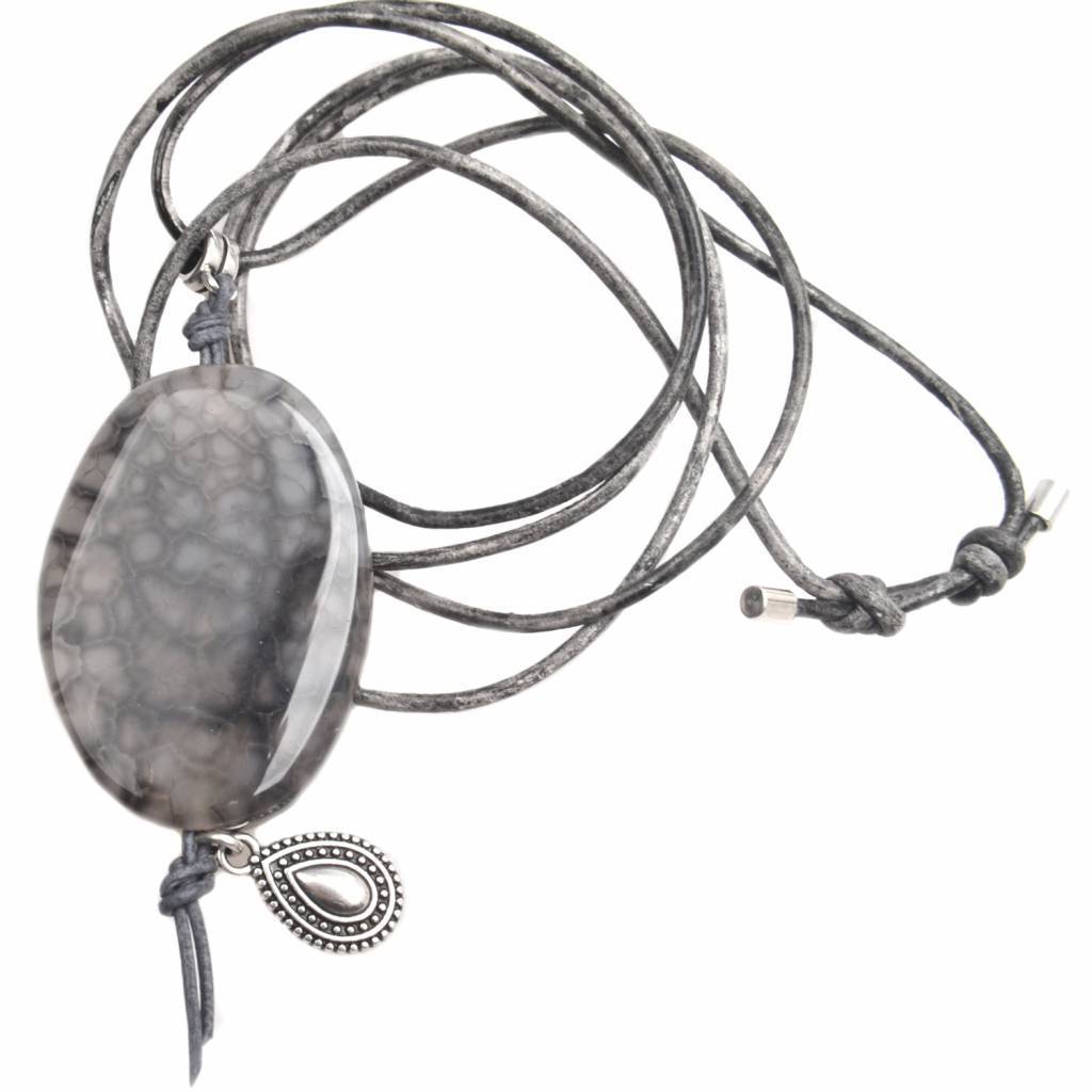 Edelsteen hanger DIY Topaas-Kraaltjes van Renate