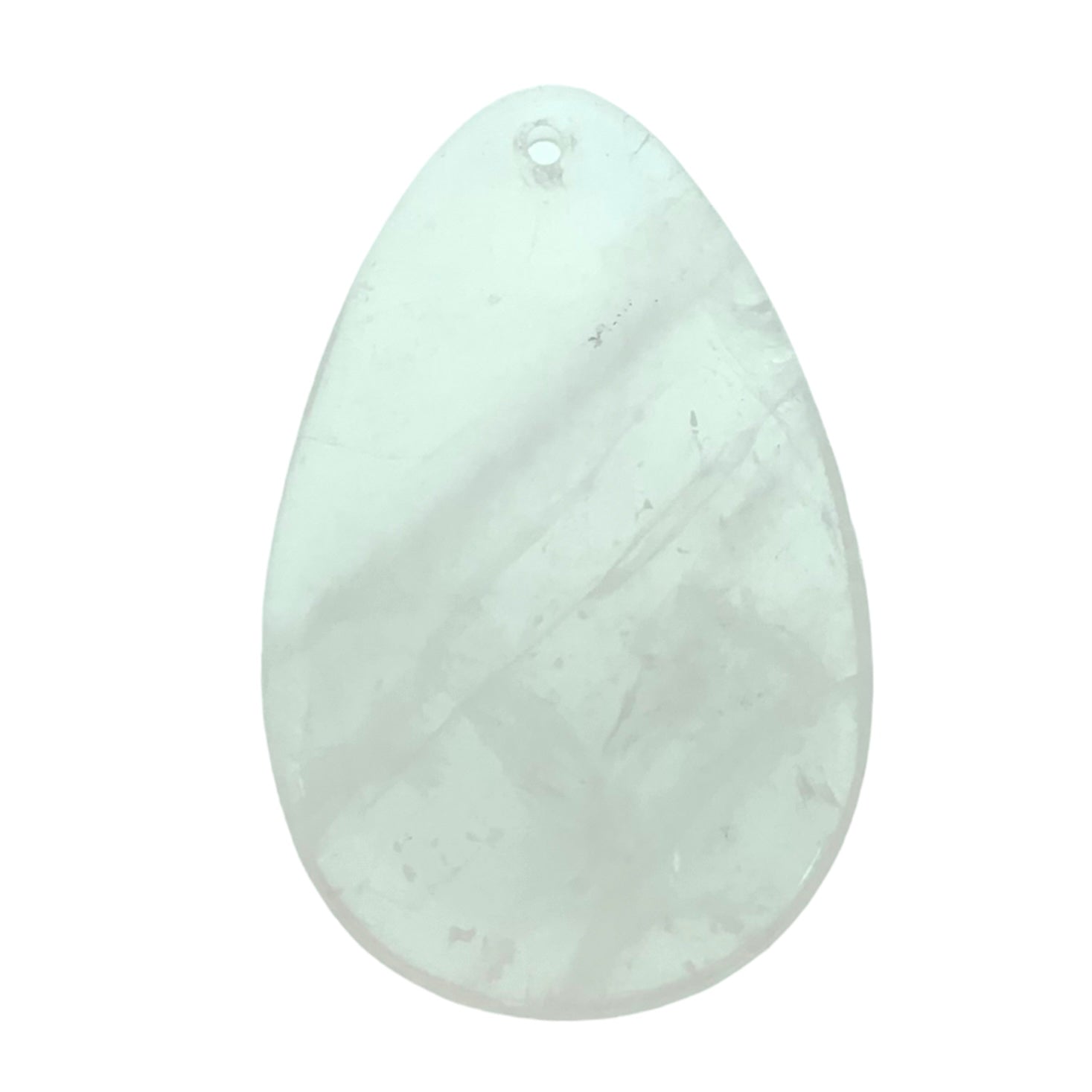 Edelsteen hanger rose quartz ±55x30mm-Kralen-Kraaltjes van Renate