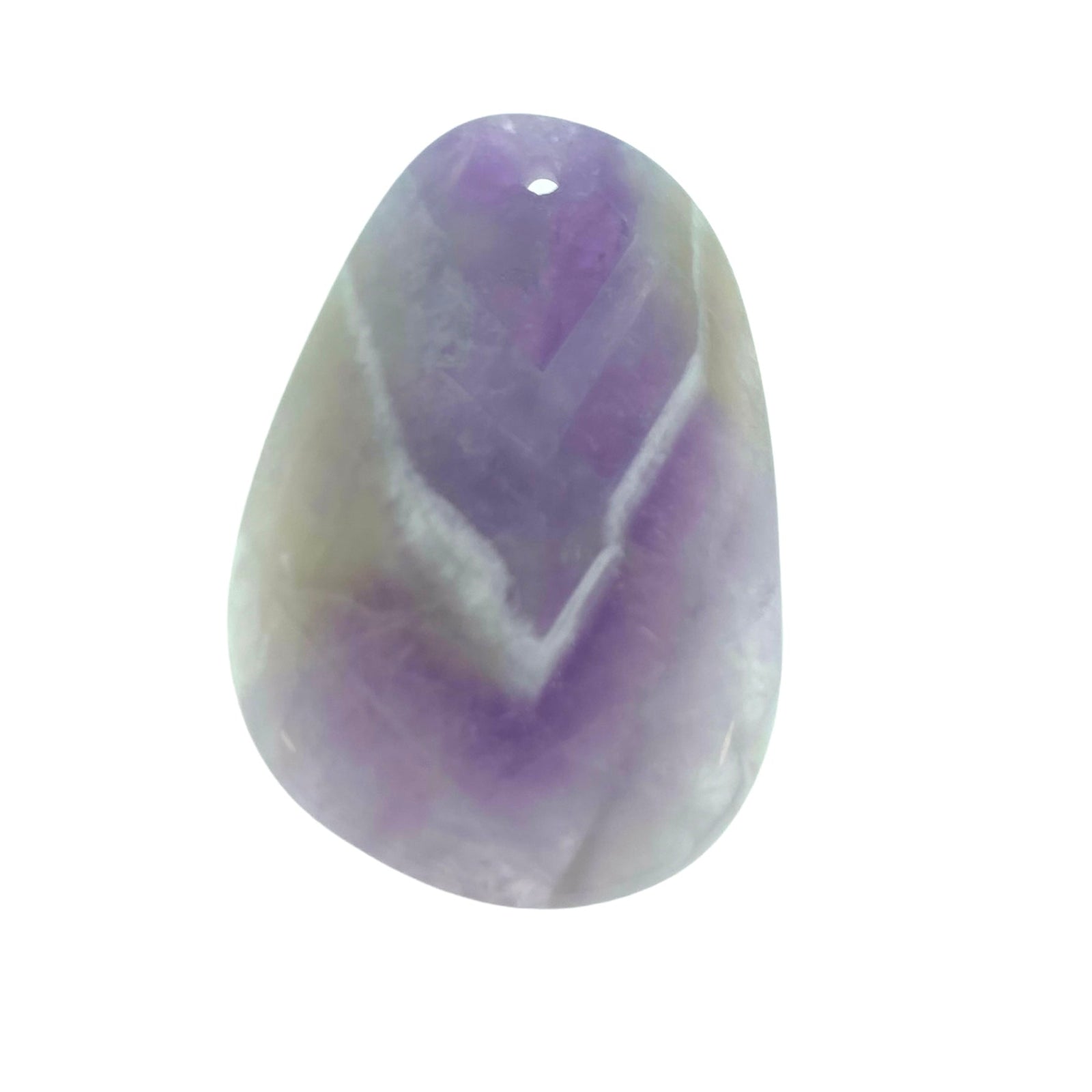 Edelsteen hanger amethist 55x33mm-Kralen-Kraaltjes van Renate