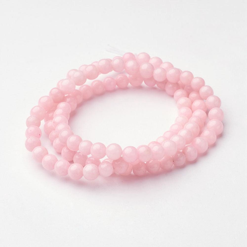 Edelsteen jade Peach Peach 4mm - ± 9,8cm-Kralen-Kraaltjes van Renate