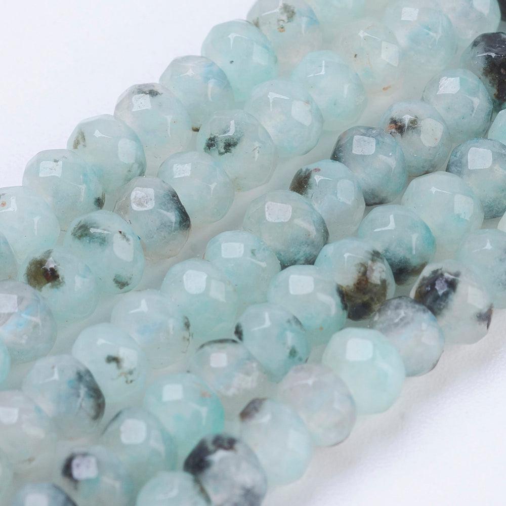 Edelsteen jasper rond 4mm blau/groen- 20 stuks-Kralen-Kraaltjes van Renate