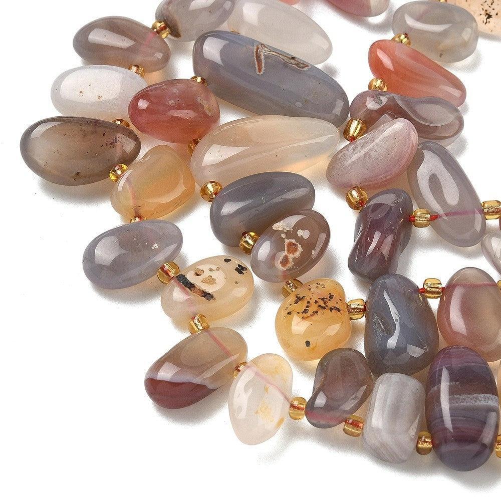 Edelsteen kraal Agaat druppel ±18mm - per stuk-Kralen-Kraaltjes van Renate