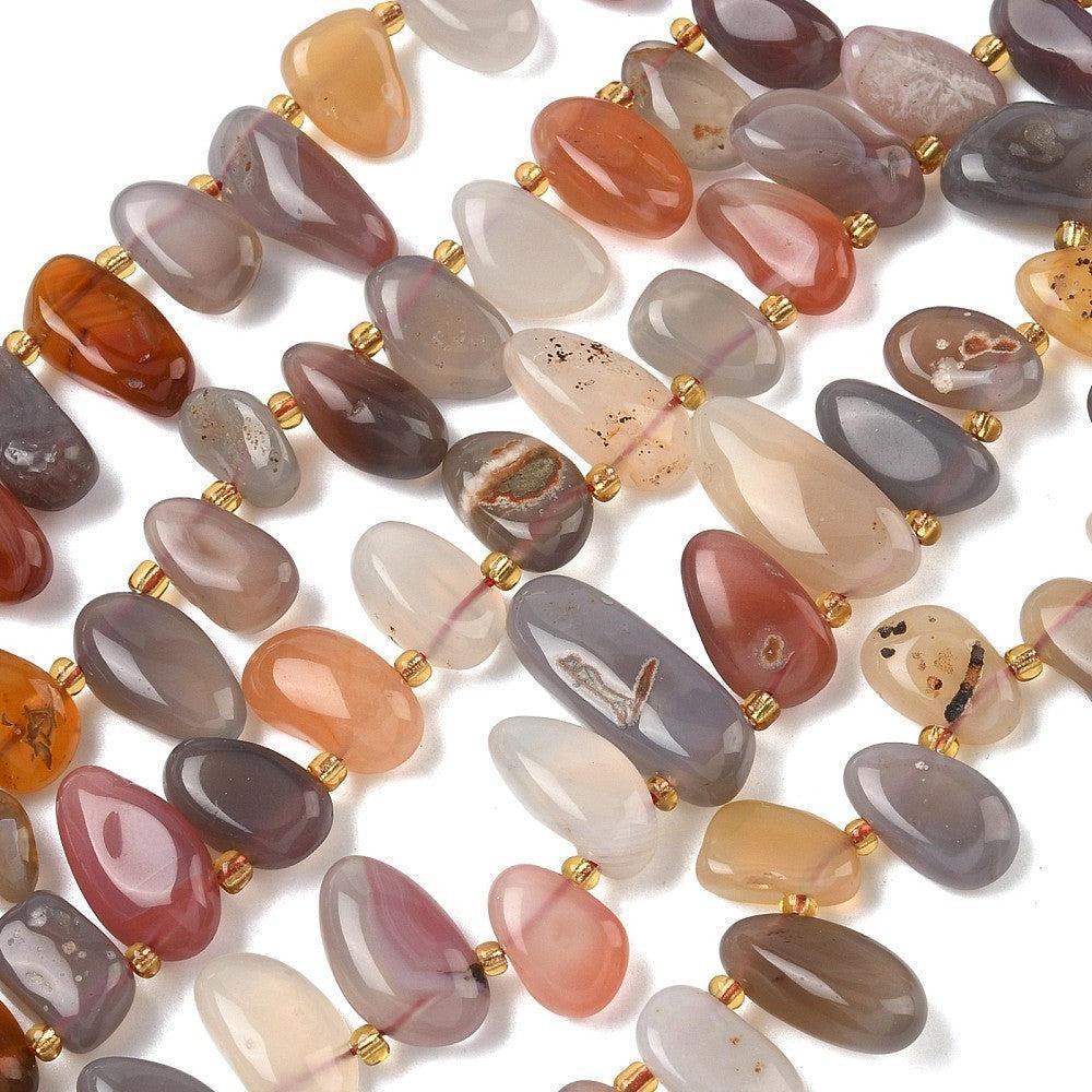 Edelsteen kraal Agaat druppel ±18mm - per stuk-Kralen-Kraaltjes van Renate