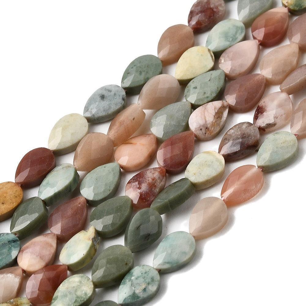 Edelsteen kraal Alashan Agaat Druppel Multicolor 6mm - per stuk kopie-Kralen-Kraaltjes van Renate