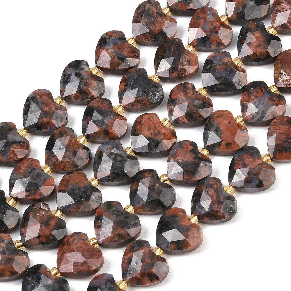 Edelsteen Glaucophane Facet Hartje - per stuk-Kralen-Kraaltjes van Renate