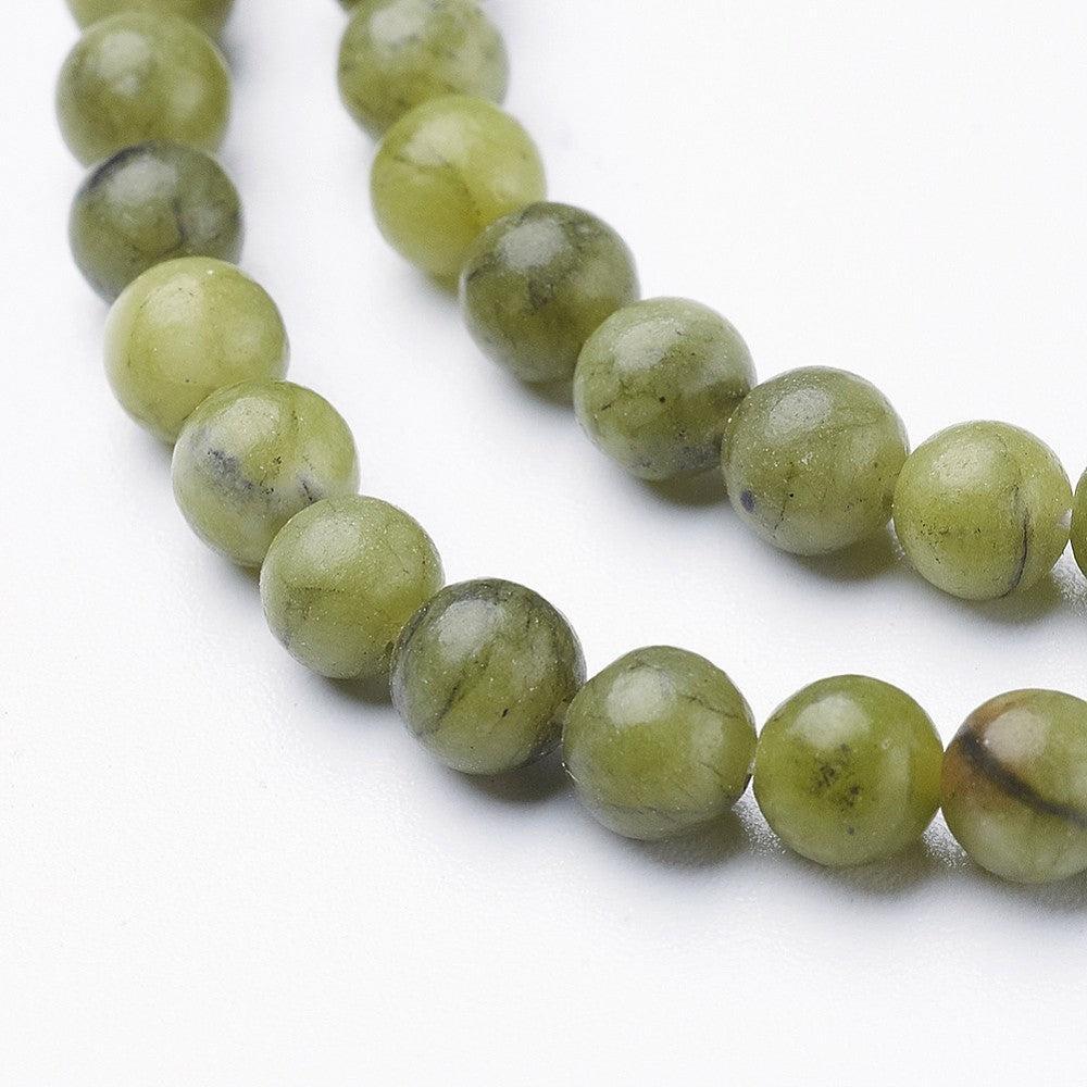Edelsteen kraal Jade groen rond 4mm - 20 stuks-Kralen-Kraaltjes van Renate