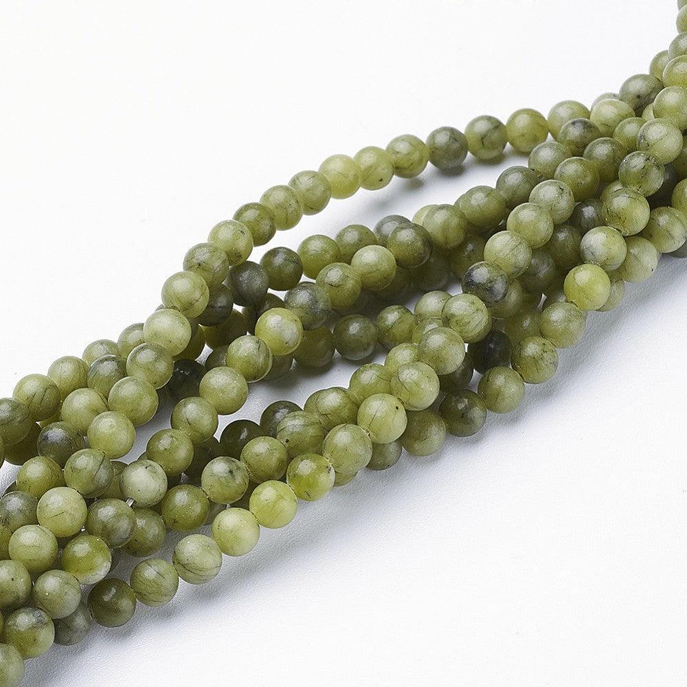 Edelsteen kraal Jade groen rond 4mm - 20 stuks-Kralen-Kraaltjes van Renate