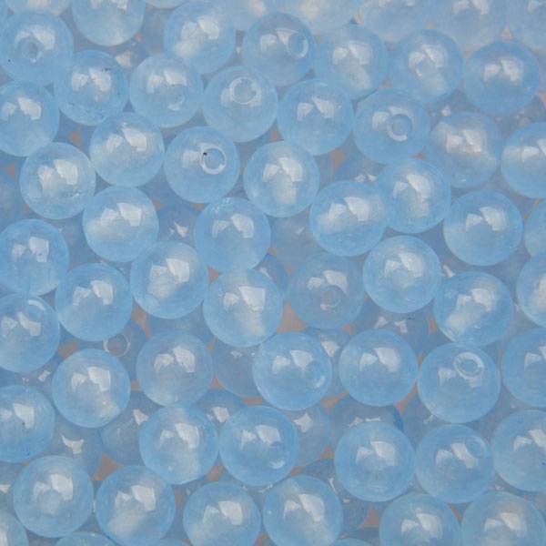Edelsteen kraal Jade light blue rond 6mm - 10 stuks-Kraaltjes van Renate