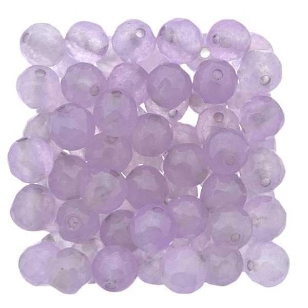 Edelsteen kraal Jade plum facet 6mm - 10 stuks-Kraaltjes van Renate