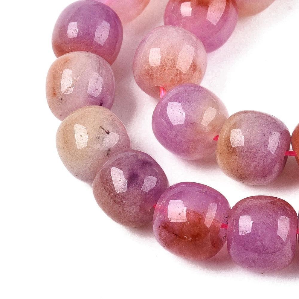 Edelsteen kraal Jade ton Lila / Bruin 10mm - per stuk-Kralen-Kraaltjes van Renate