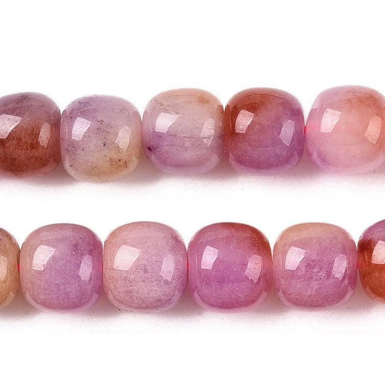 Edelsteen kraal Jade ton Lila / Bruin 10mm - per stuk-Kralen-Kraaltjes van Renate