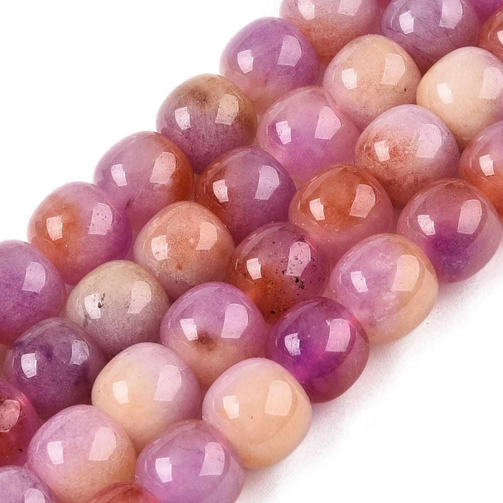 Edelsteen kraal Jade ton Lila / Bruin 10mm - per stuk-Kralen-Kraaltjes van Renate