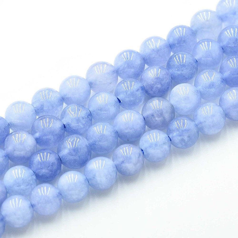 Edelsteen kraal Quartz Blauw 6mm - 15 stuks-Kralen-Kraaltjes van Renate