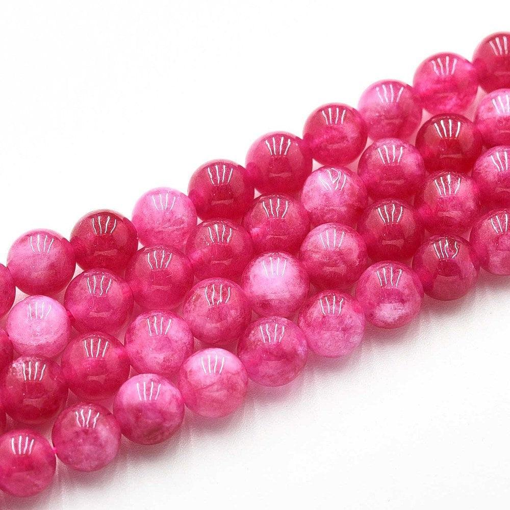 Edelsteen kraal Quartz Fel Roze 6mm - 15 stuks-Kralen-Kraaltjes van Renate