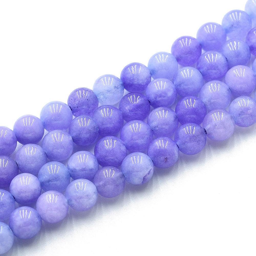 Edelsteen kraal Quartz Lavendel Blauw 6mm - 15 stuks-Kralen-Kraaltjes van Renate