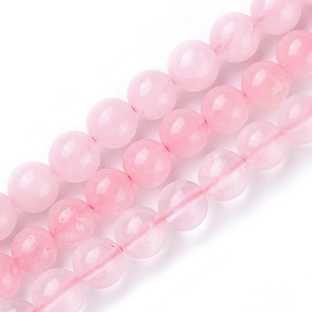 Edelsteen kraal Rose Quartz rond 4mm - 22 stuks-Kralen-Kraaltjes van Renate