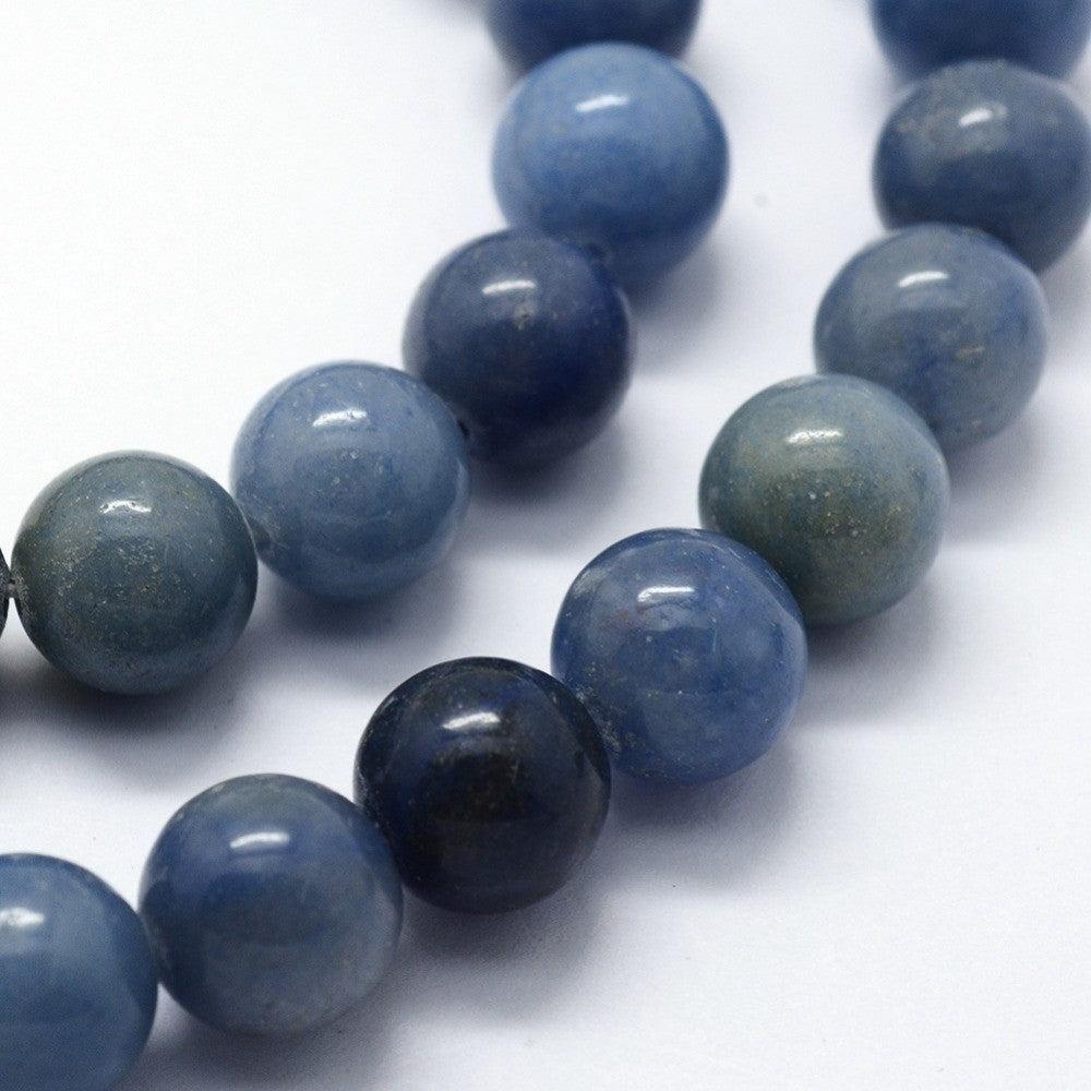 Edelsteen kraal aventurijn blauw rond 4mm - 22 stuks-Kralen-Kraaltjes van Renate