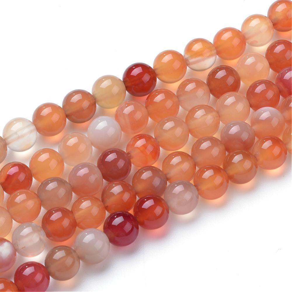 Edelsteen kraal carnelian rond 4mm - 24 stuks-Kralen-Kraaltjes van Renate
