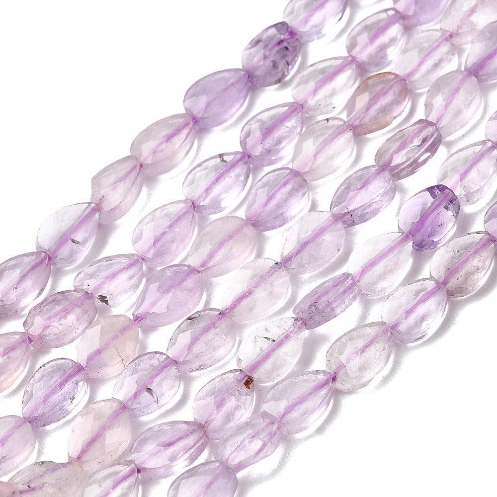 Edelsteen kraal druppel Amethyst 6mm - per stuk-Kralen-Kraaltjes van Renate