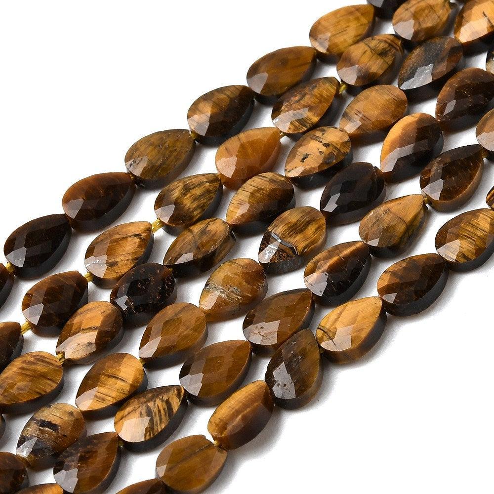 Edelsteen kraal druppel Tijgeroog 6mm - per stuk-Kralen-Kraaltjes van Renate