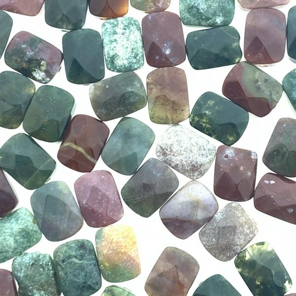 Edelsteen kraal facet Indian agaat 11x8mm-Kraaltjes van Renate