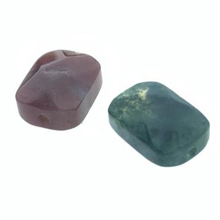 Edelsteen kraal facet Indian agaat 11x8mm-Kraaltjes van Renate