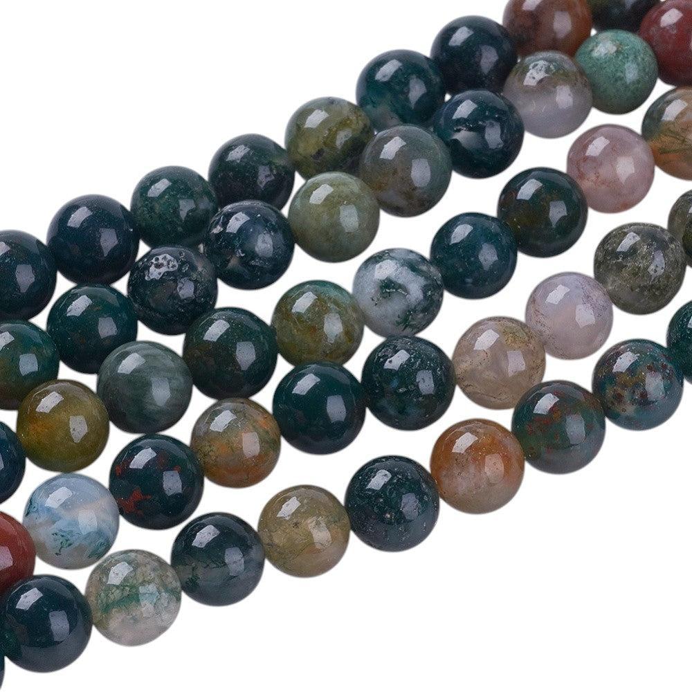 Edelsteen kraal indian agaat rond 4mm - 15 stuks-Kralen-Kraaltjes van Renate