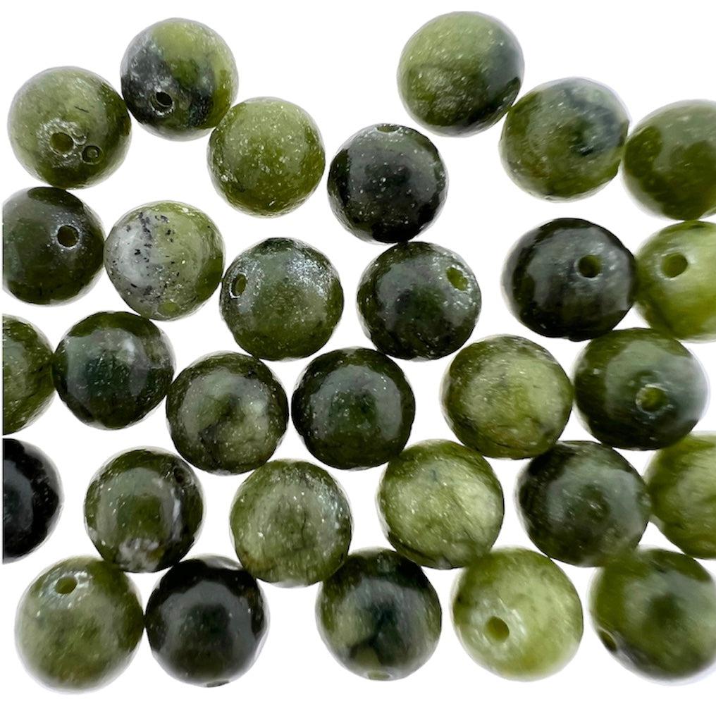 Edelsteen kraal jade groen rond 6mm - 15 stuks-Kralen-Kraaltjes van Renate