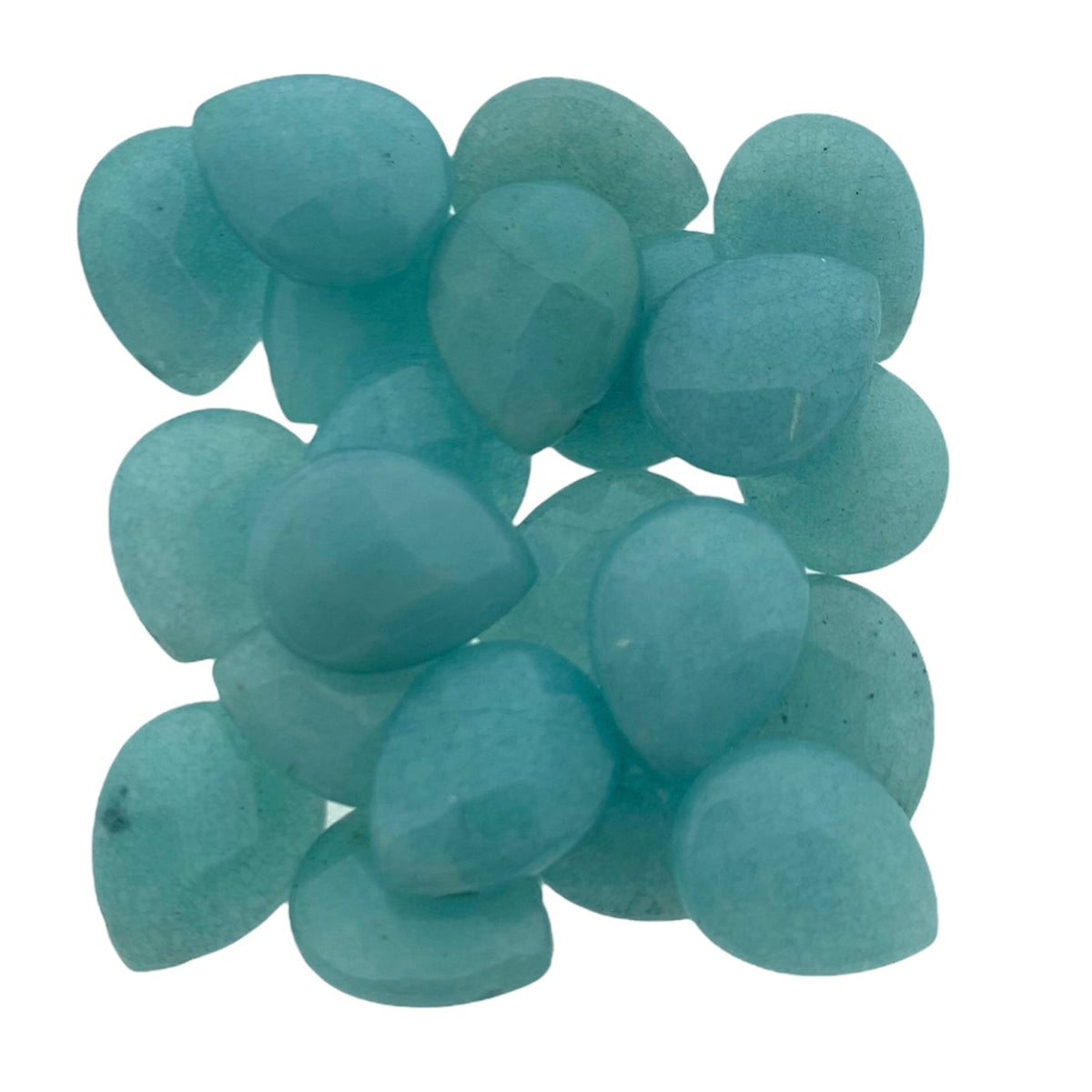 Edelsteen kraal jade ocean blue teardrop 15x6mm-Kralen-Kraaltjes van Renate