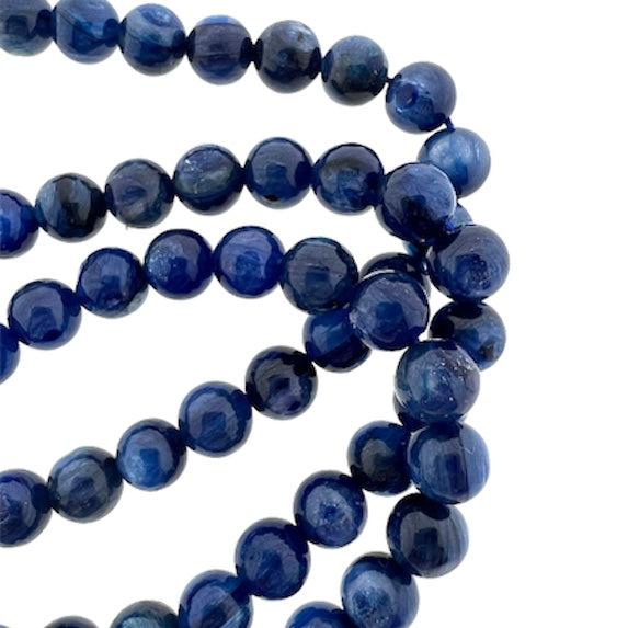 Edelsteen kraal quartz blauw 6mm - per stuk-Kralen-Kraaltjes van Renate