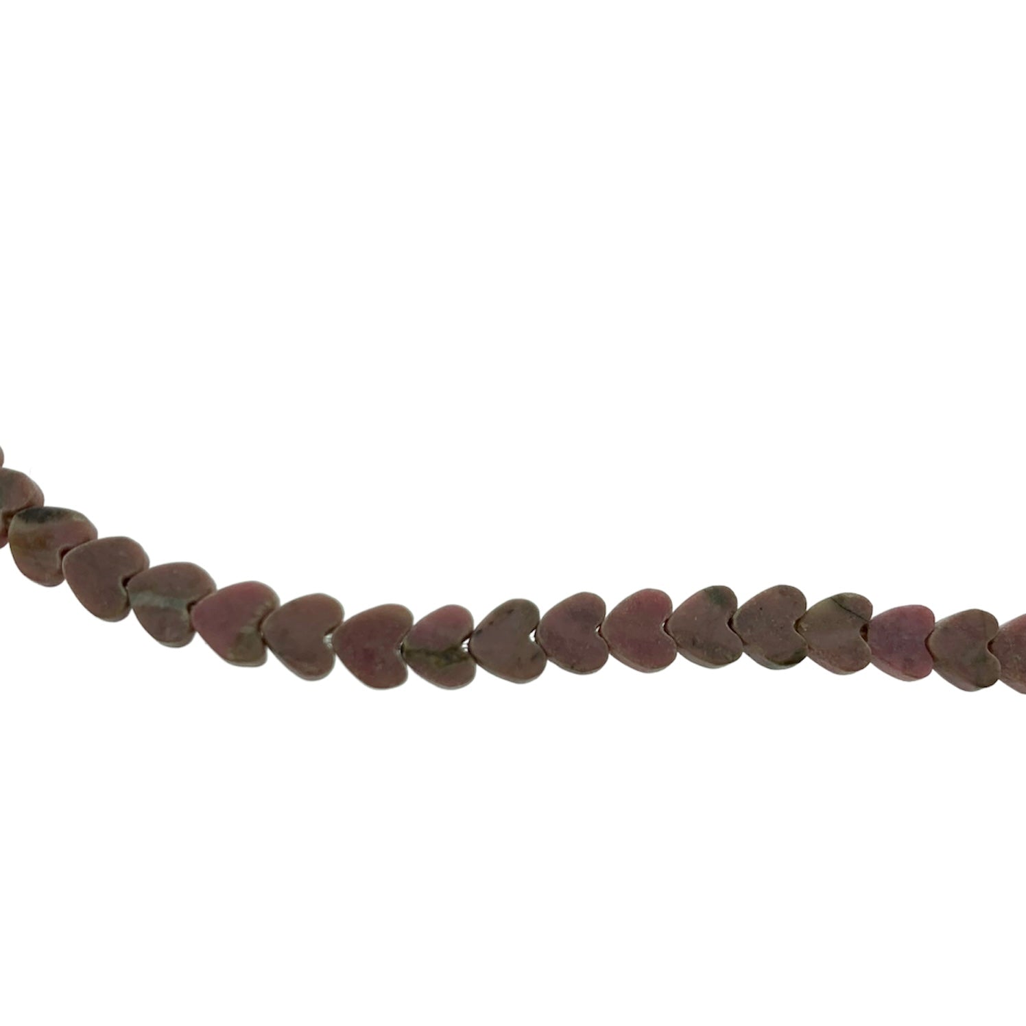 Edelsteen kraal rhodonite hart 6x3mm-Kralen-Kraaltjes van Renate