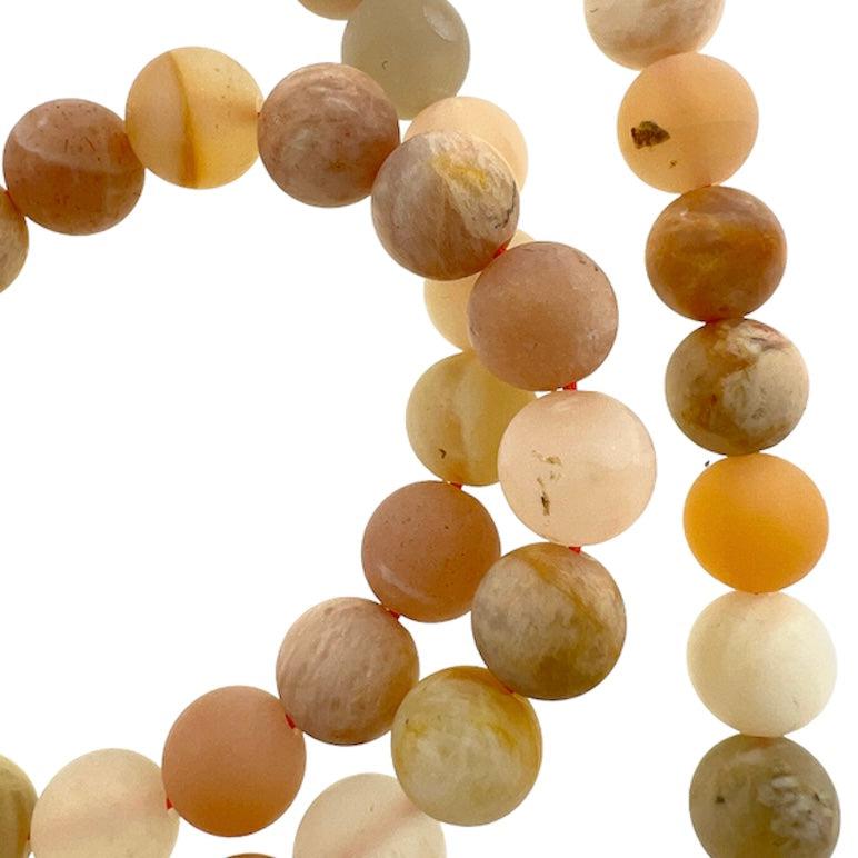 Edelsteen kraal sunstone naturel 6mm - 10 stuks-Kralen-Kraaltjes van Renate