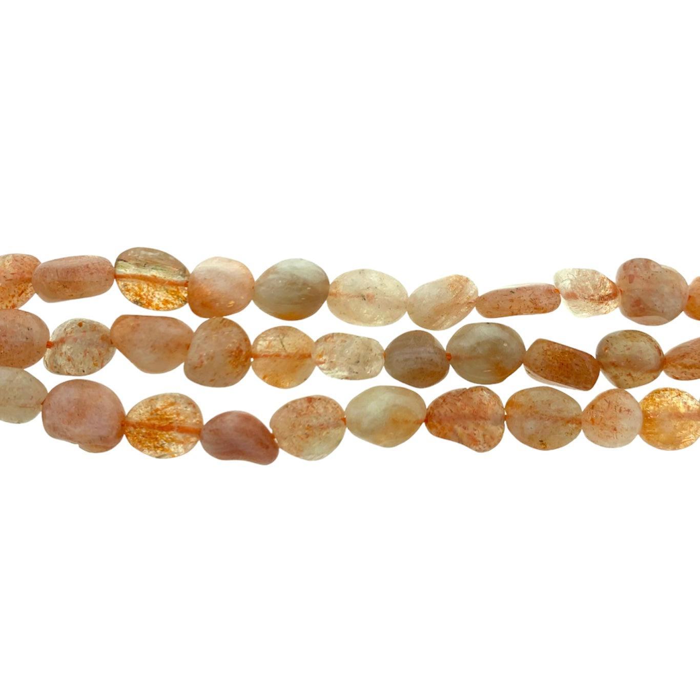 Edelsteen kraal sunstone nugget 7x5mm-Kralen-Kraaltjes van Renate
