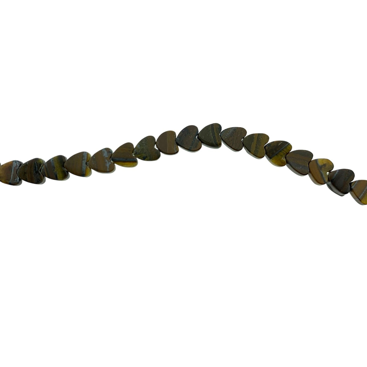 Edelsteen kraal tijger hart 6x3mm-Kralen-Kraaltjes van Renate