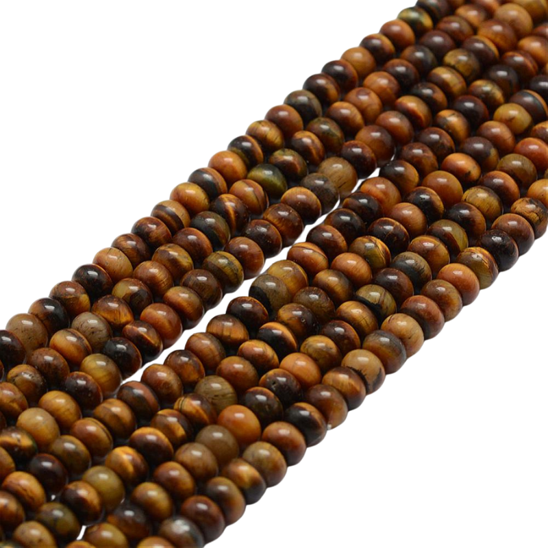 tijgeroog Ovaal 6x4mm - 15 stuks-Kralen-Kraaltjes van Renate